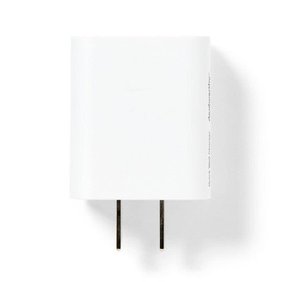 dealworthy Dual Port 25W USB-A və USB-C Divar Şarji Cihazı Ağ Rəng