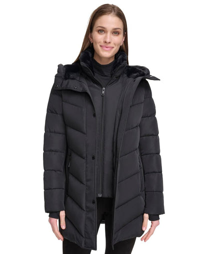 Calvin Klein Qadın Kapüşonlu Palto