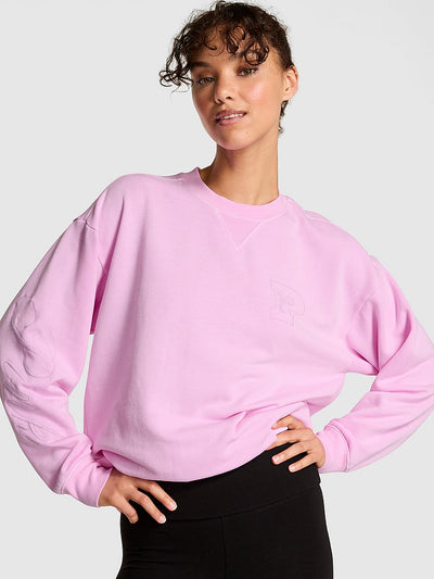 PINK Campus Fleece™ Oversized Crew Sweatshirt