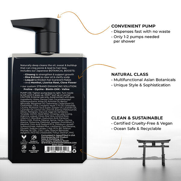 Blackwood Kişi Üçün Aktiv Gündəlik Şampun Normal, Yağlı və Seyrək Saç Üçün 200ml