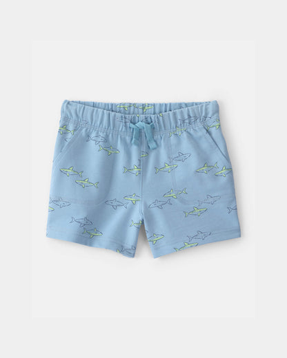 Carter's Uşaq Oğlan Shark Fransız Terry Şortları - Mavi