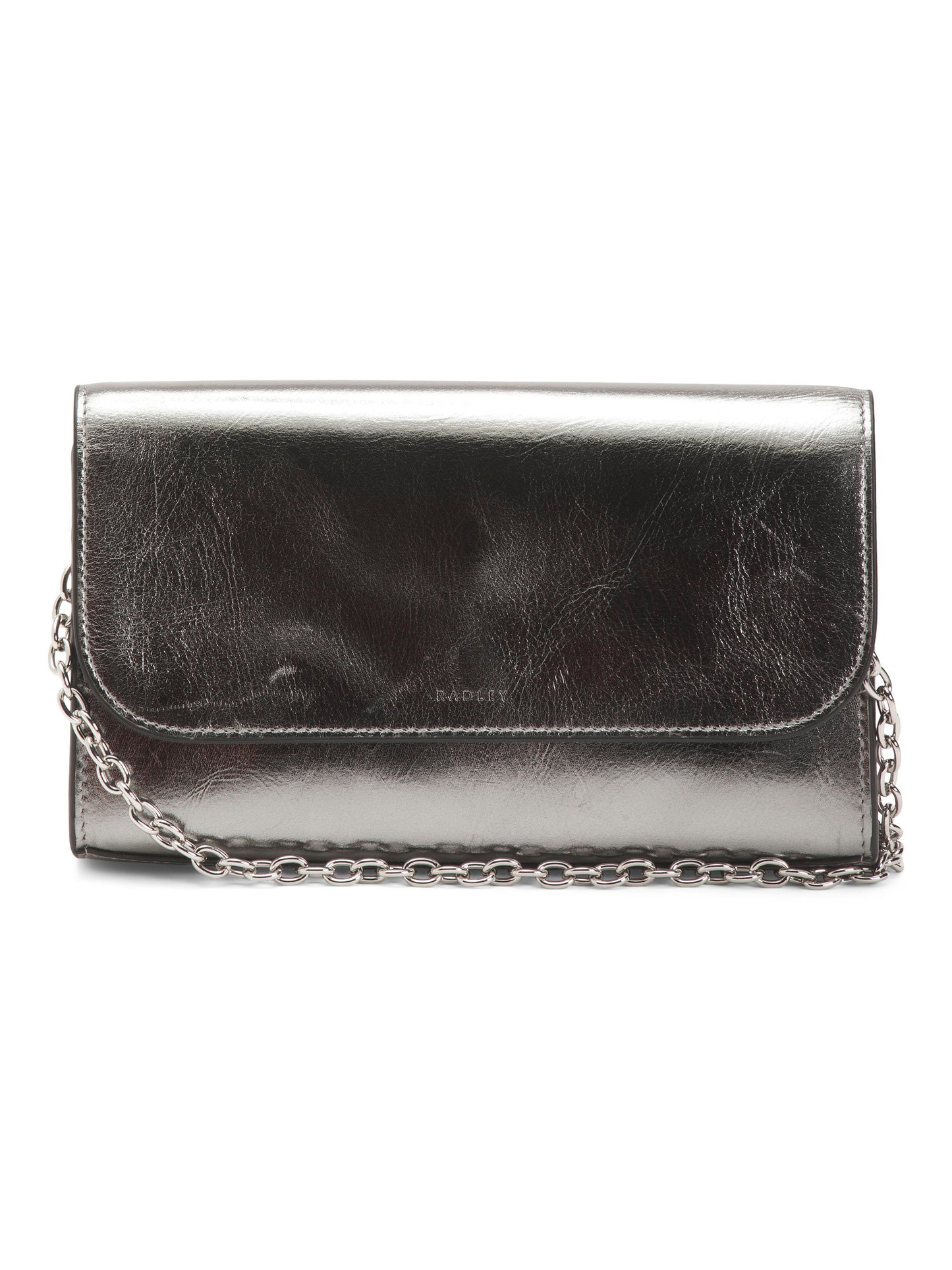 RADLEY LONDON Leather The Rathbone Metallic Micro Flapover Çanta