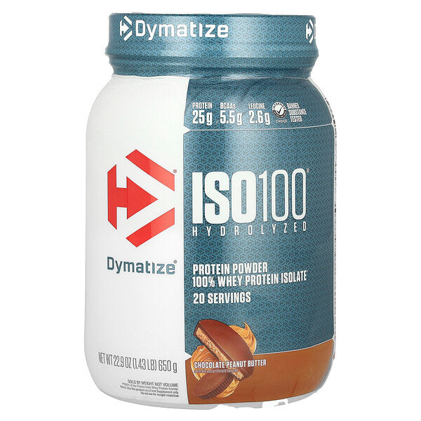 Dymatize ISO100 Hidrolizə Edilmiş 100% Peyin Protein İzolatı Şokolad Fıstıq Yağı 650g