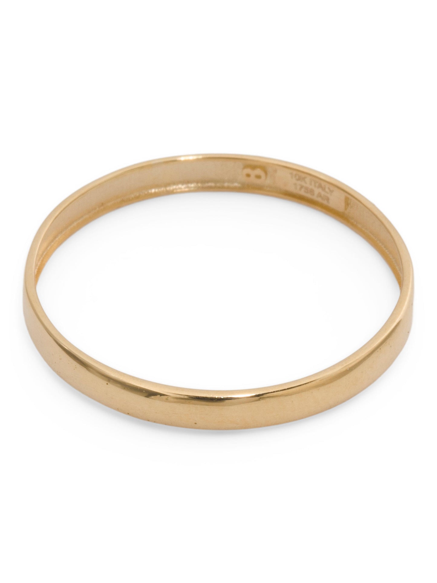 GOLDEN CLEF İtaliyada İstehsal Olunmuş 10kt Qızılı Siqar Bandı Üzük