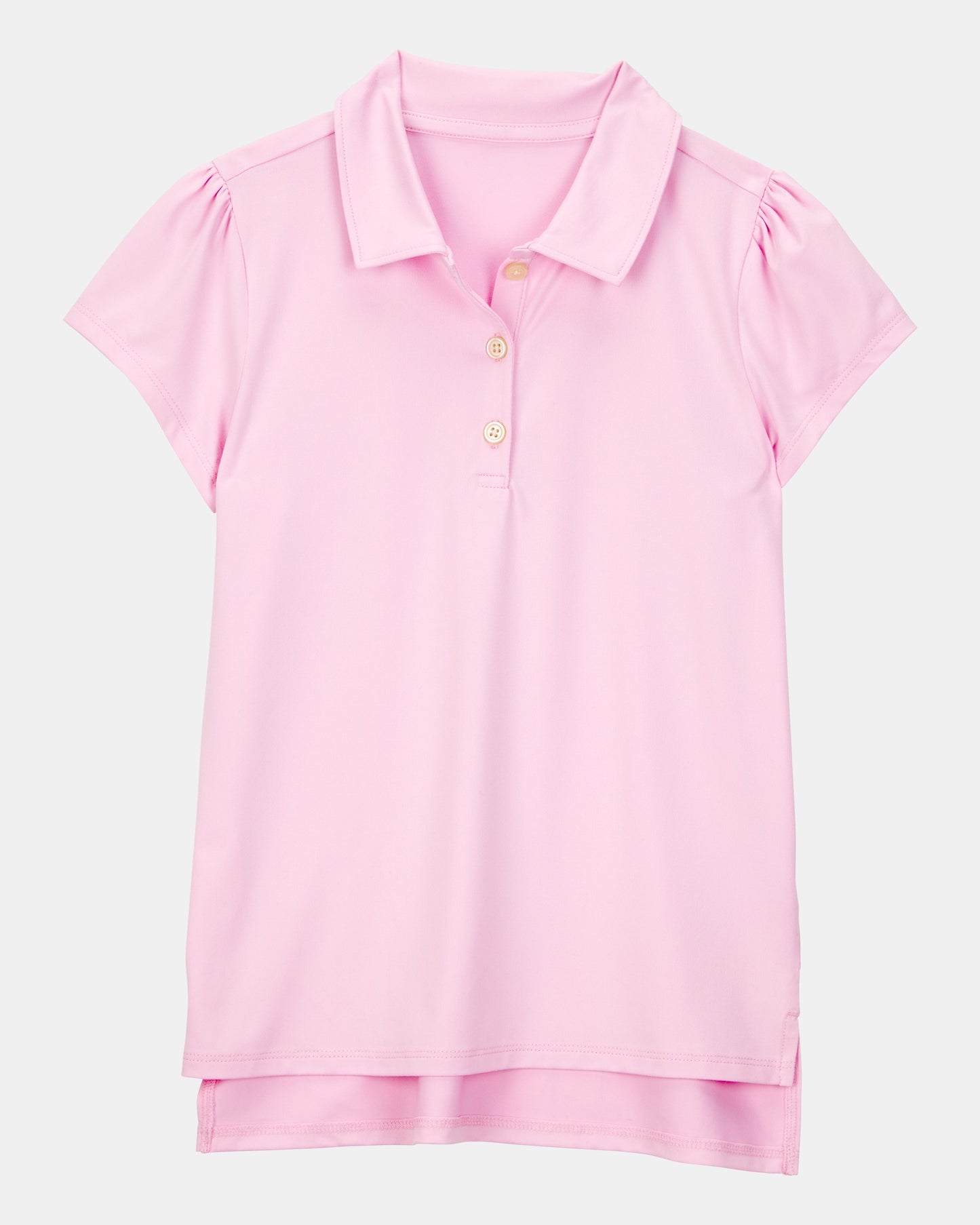 OshKosh B'gosh Qız Aktiv Uniform Polo Köynəyi BeCool™ Nəmqəbul Parçada - Çəhrayı