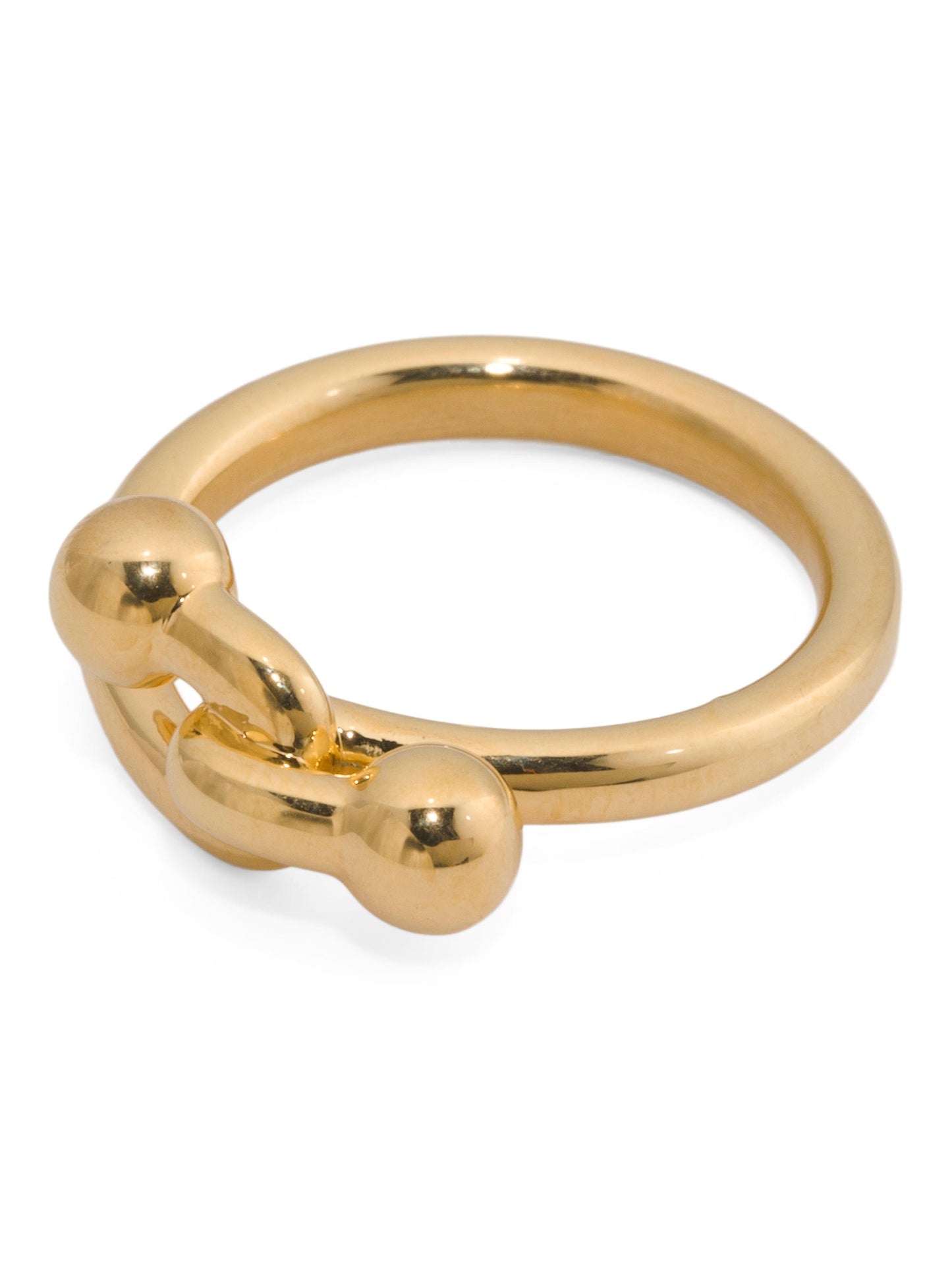 MILOR GOLD İtaliyada İstehsal Edilmiş 14kt Qızılı Top Keçid Üzük