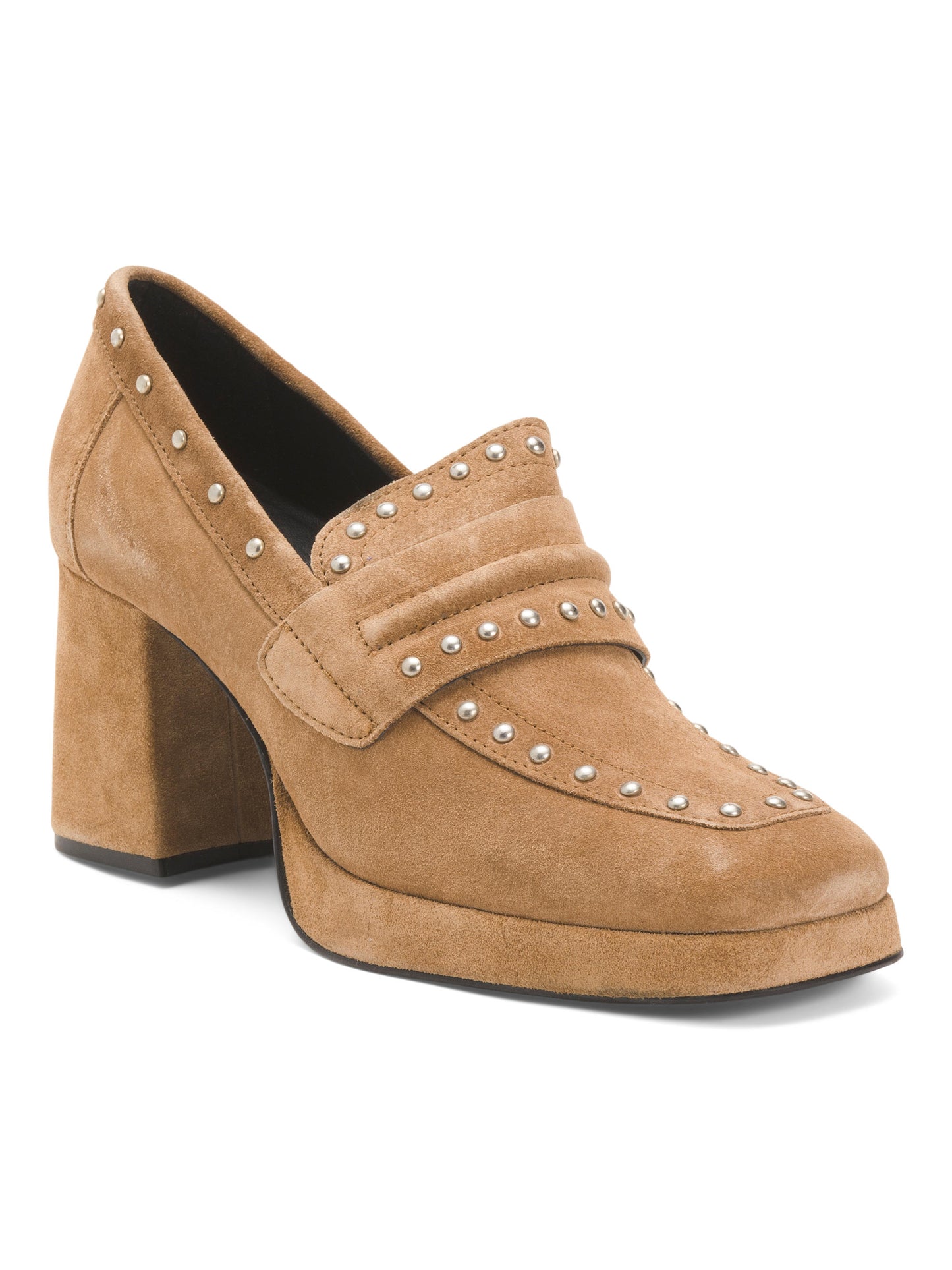 DIBA TRUE Suede Song Notes Topuqlu Loafer Ayaqqabı