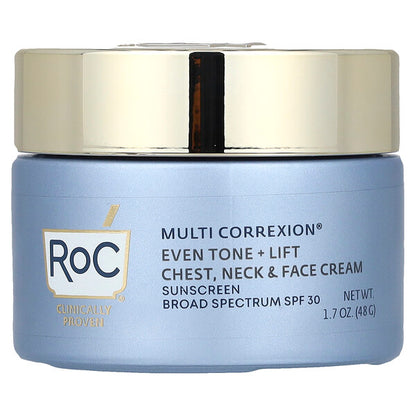 RoC Multi Correxion Even Tone Lift Üz Boynu Döş Kremi SPF 30 48g