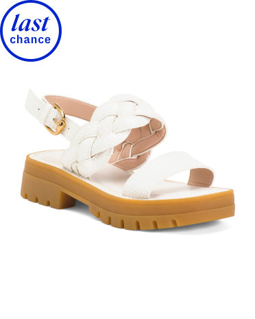 COLE HAAN Leather Cressida Lug Sandal