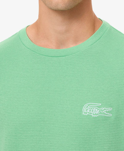 Lacoste Kişi Eksklusiv Timsah Vafli Toxunuşlu Termal Köynəyi