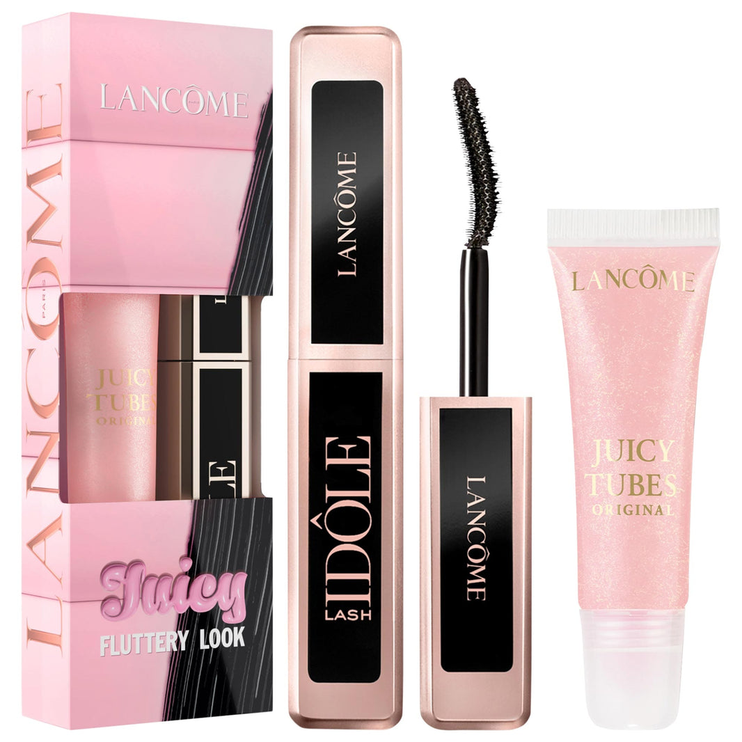 Lancôme Mini Juicy Tubes Dodaq Parlaqlığı və Travel Size Lash Idôle Mascara Dueti