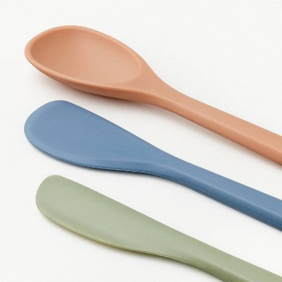 Figmint 3 Ədədli Silikon Mini Spatula Seti - Çoxrəngli Mətbəx Aletləri