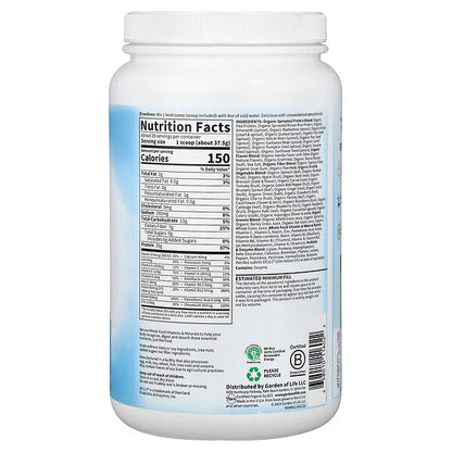 Garden of Life Raw Organic Meal Replacement Shake Vanil 1050 q