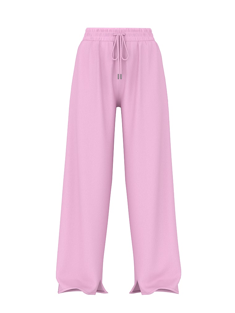 PINK Campus Fleece™ Geniş Ayaq Ayrılmış Ətəkli Tünd Geyim