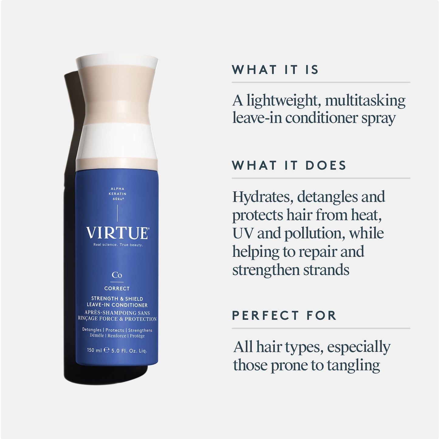 Virtue Strength & Shield Isıdan Qoruyan Saç Balzamı