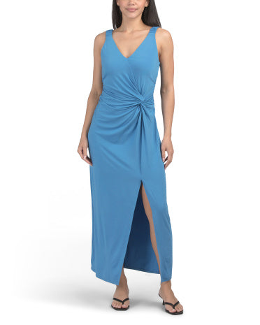 REBECCA TAYLOR Twist Front Maxi Dress