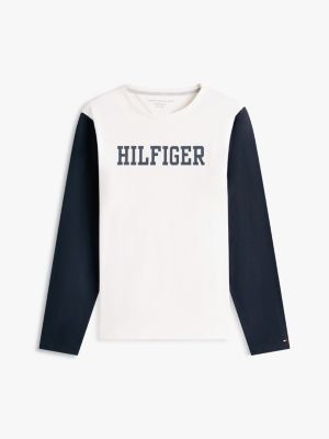 Tommy Hilfiger Uzun Tməkəlli Rəngli Blok Köynək, Fil Dişi