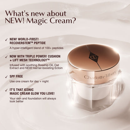 Charlotte Tilbury Magic Cream Anti-Aging Moisturizer with Hyaluronic Acid