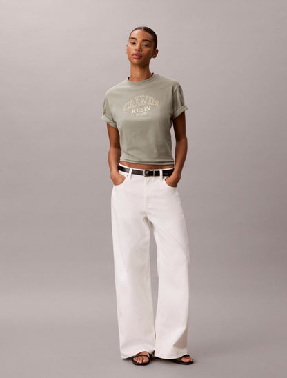 Calvin Klein Arch Logo Graphic Boxy Köynək