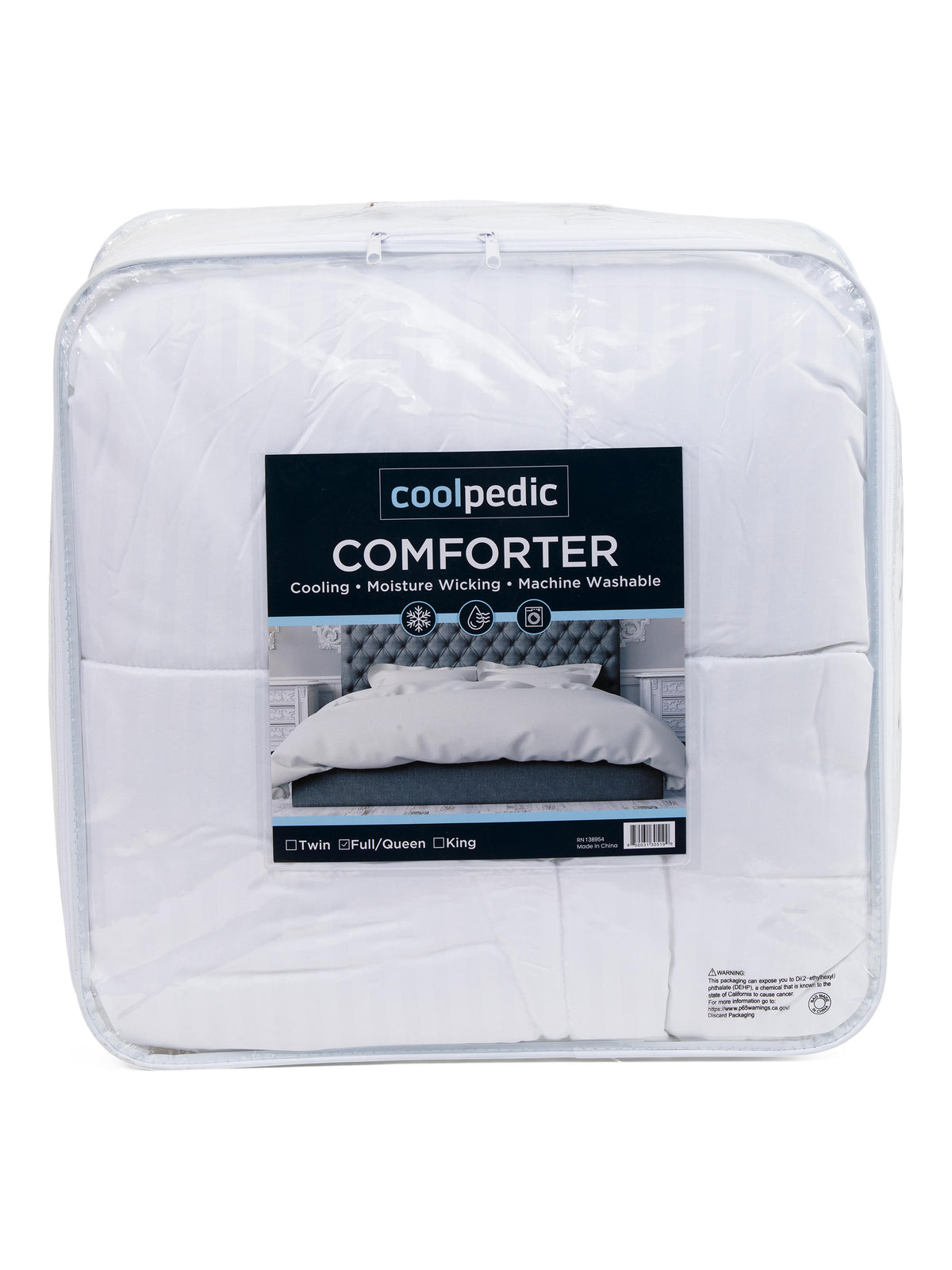 COOLPEDIC Damask Stripe Tüy Alternatiivi Yorğan