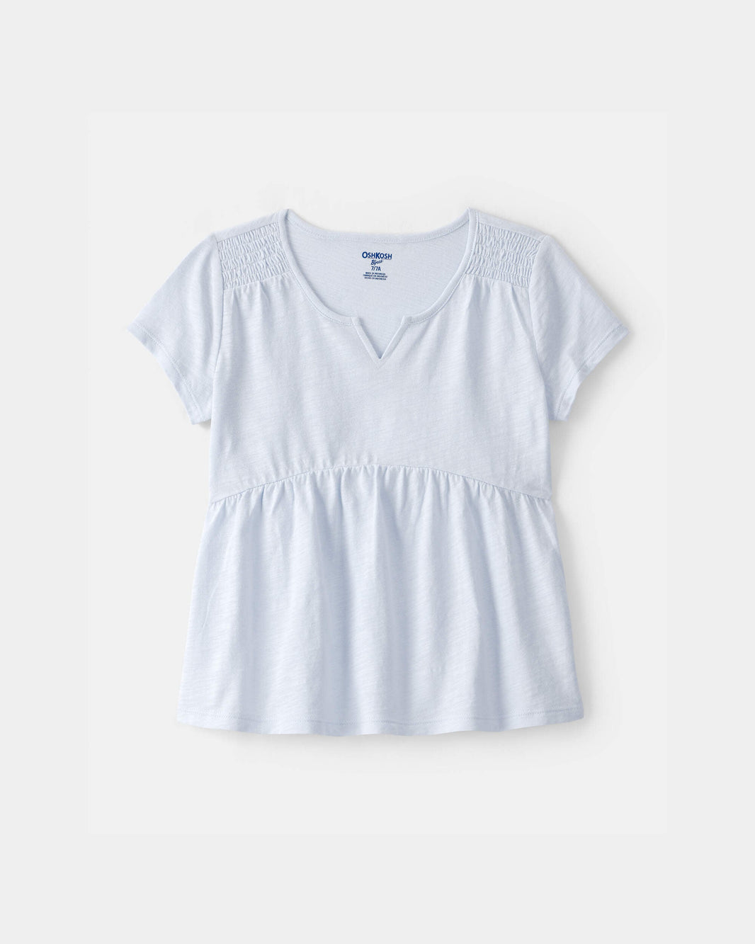 Carter's Qız Peplum Qısa Kollu Bluzka - Mavi
