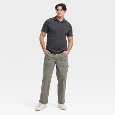 Goodfellow & Co Kişi Vintage Polo Köynəyi Boz XXL