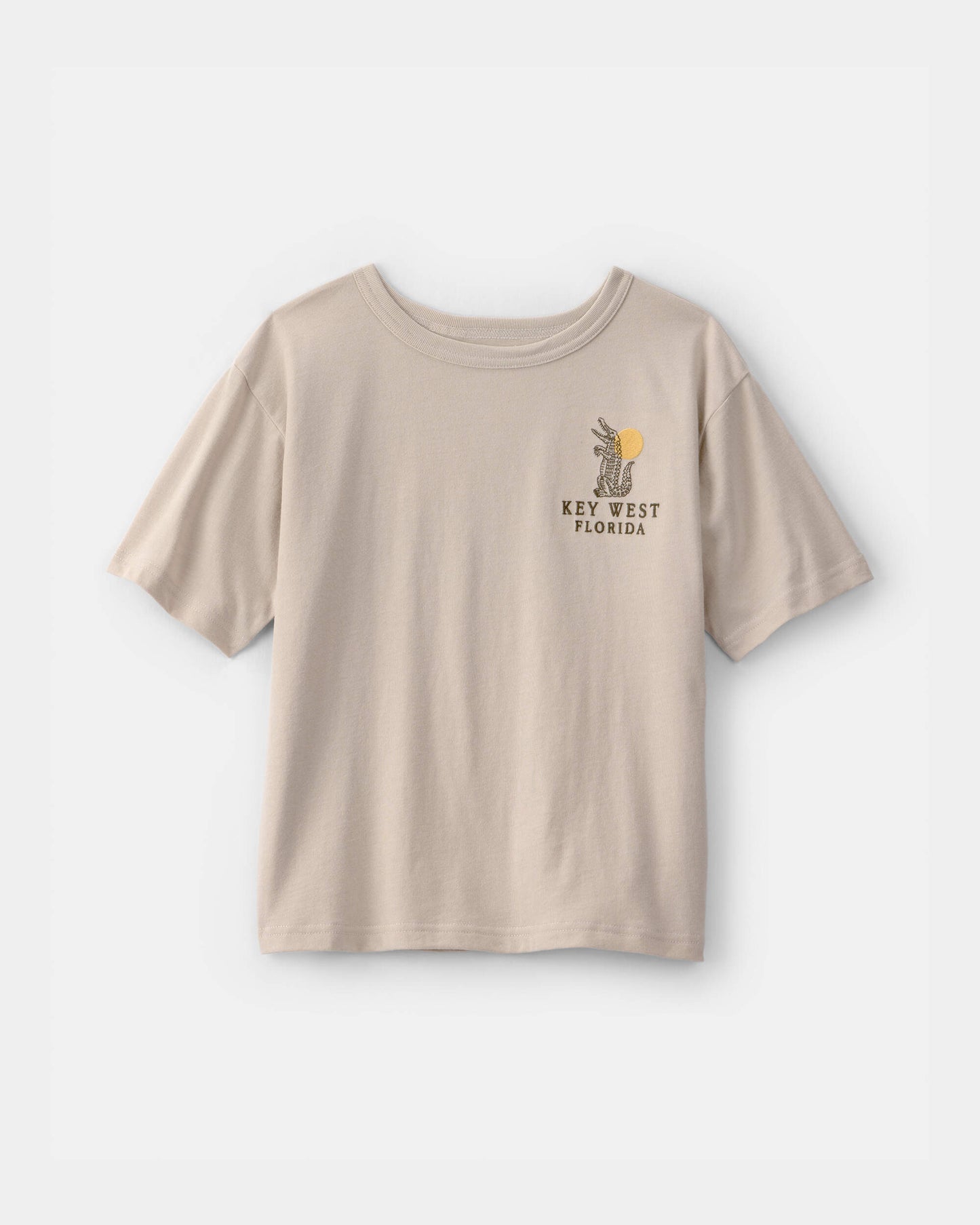OshKosh B'gosh Oğlan Key West Qrafik Köynəyi - Bej