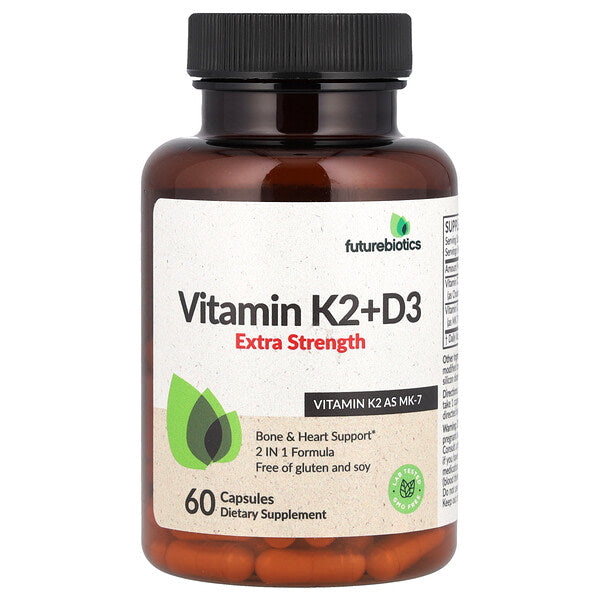 Futurebiotics K2 D3 Vitamin Əlavə Güc 60 Kapsul