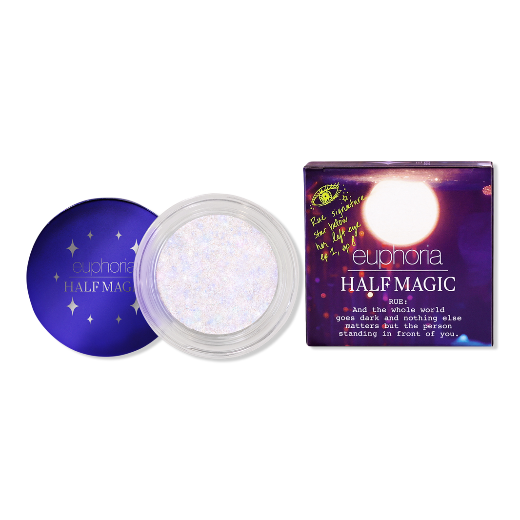 HALF MAGIC - EUPHORIA X HALF MAGIC Glitterpuck Gözlər, Üz və Bədən üçün Parlaq Peri Tozu