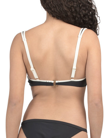 SUMMERSALT Kontrastlı Kvadrat Boyunlu Bikini Üstü