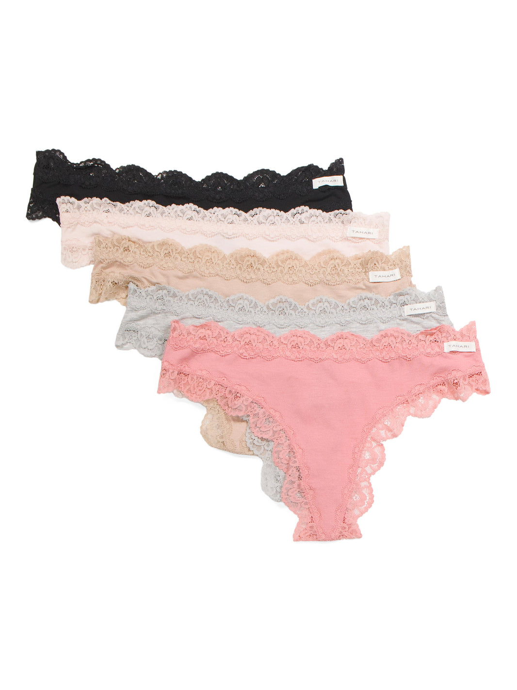 TAHARI 5 Lü Dantel Detaylı Bikini Slip