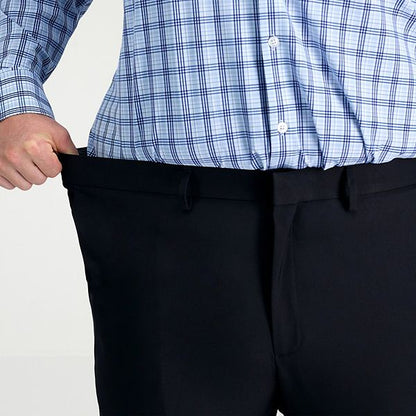 Haggar® Premium Comfort Böyük Ölçülü Düz Kesim Düz Ön Klassik Şalvar