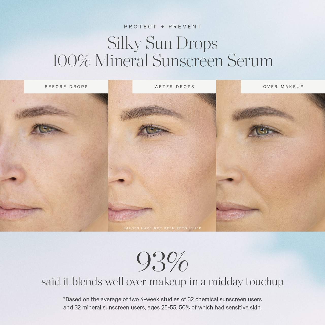 KORA Organics Silky Sun Drops Organik Günəş Kremi Serumu SPF 30 Dəri Maneəsinin Bərpası üçün
