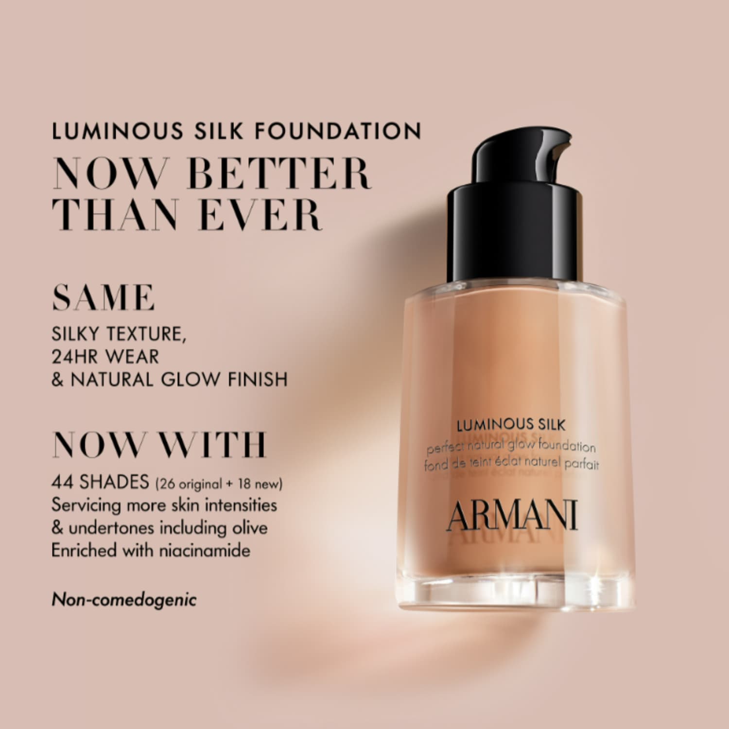 Armani Beauty Mini Luminous Silk Natural Glow Bulanıqlaşdırıcı Maye Tonal Krem 24 Saatlıq Dayanıqlılıq YoxYox