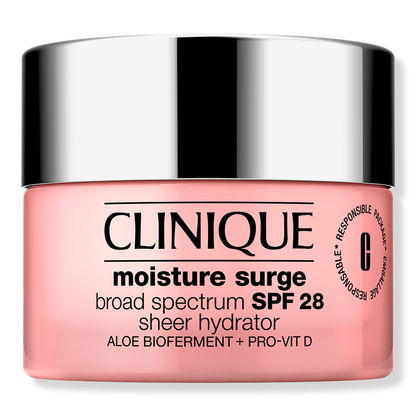Clinique Moisture Surge Broad Spectrum SPF 28 Şəffaf Nəmləndirici Krem