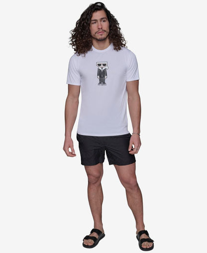 KARL LAGERFELD PARIS Kişi Qısa Tərəfli Karl Doll Rash Köynəyi