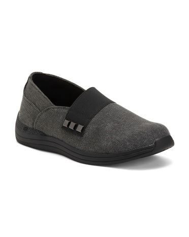 DREW SHOES Wide Canvas Posy Slip On Ayaqqabısı