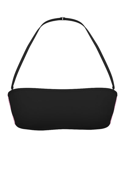 PINK Örgülü Bandeau Bikini Üstü