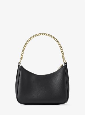 Michael Kors Jet Set Large Pebbled Leather Convertible Crossbody Bag