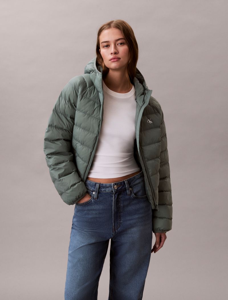 Calvin Klein Yüngül Qatlanan Puffer Gödəkçə
