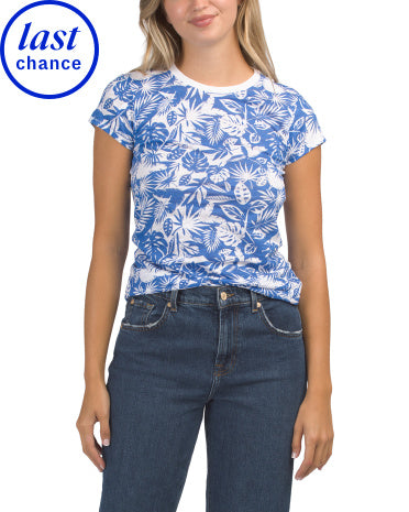 Pima Cotton Paradise Ringer Tee