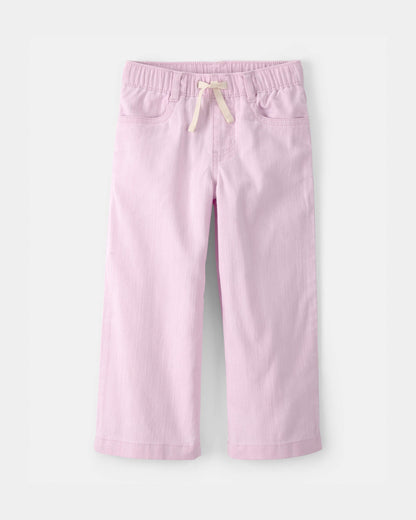 OshKosh B'gosh Kiçik Qız Beli Bağlamalı Geniş Şalvar - Çəhrayı