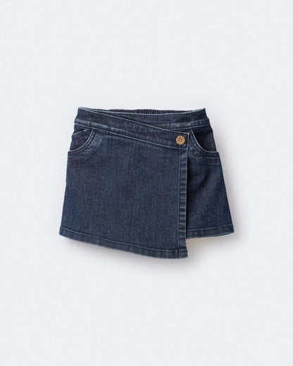 Carter's Körpə Qız Asimmetrik Denim Etək - Mavi