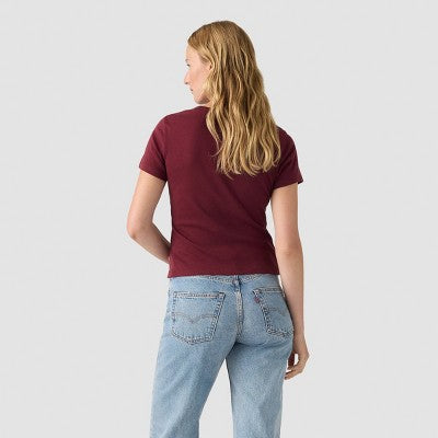 Levi's Qadın Qrafik Rickie Köynəyi - Tawny Port L