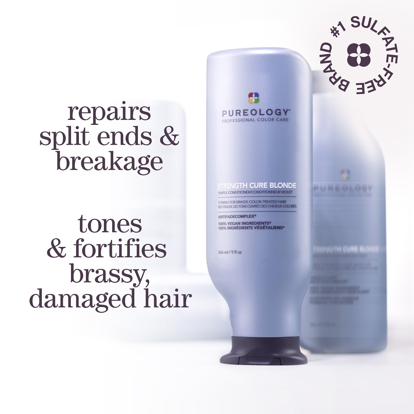 Pureology Mini Strength Cure Blonde Bənövşəyi Saç Balzamı