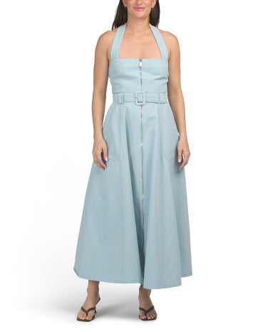 NICHOLAS Anastasia Utility Halter Mini Dress
