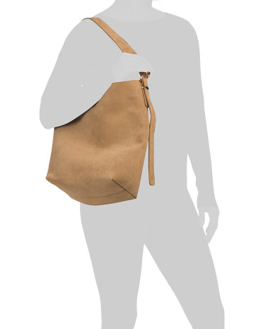 Suede Essentials Bucket Tote Çanta