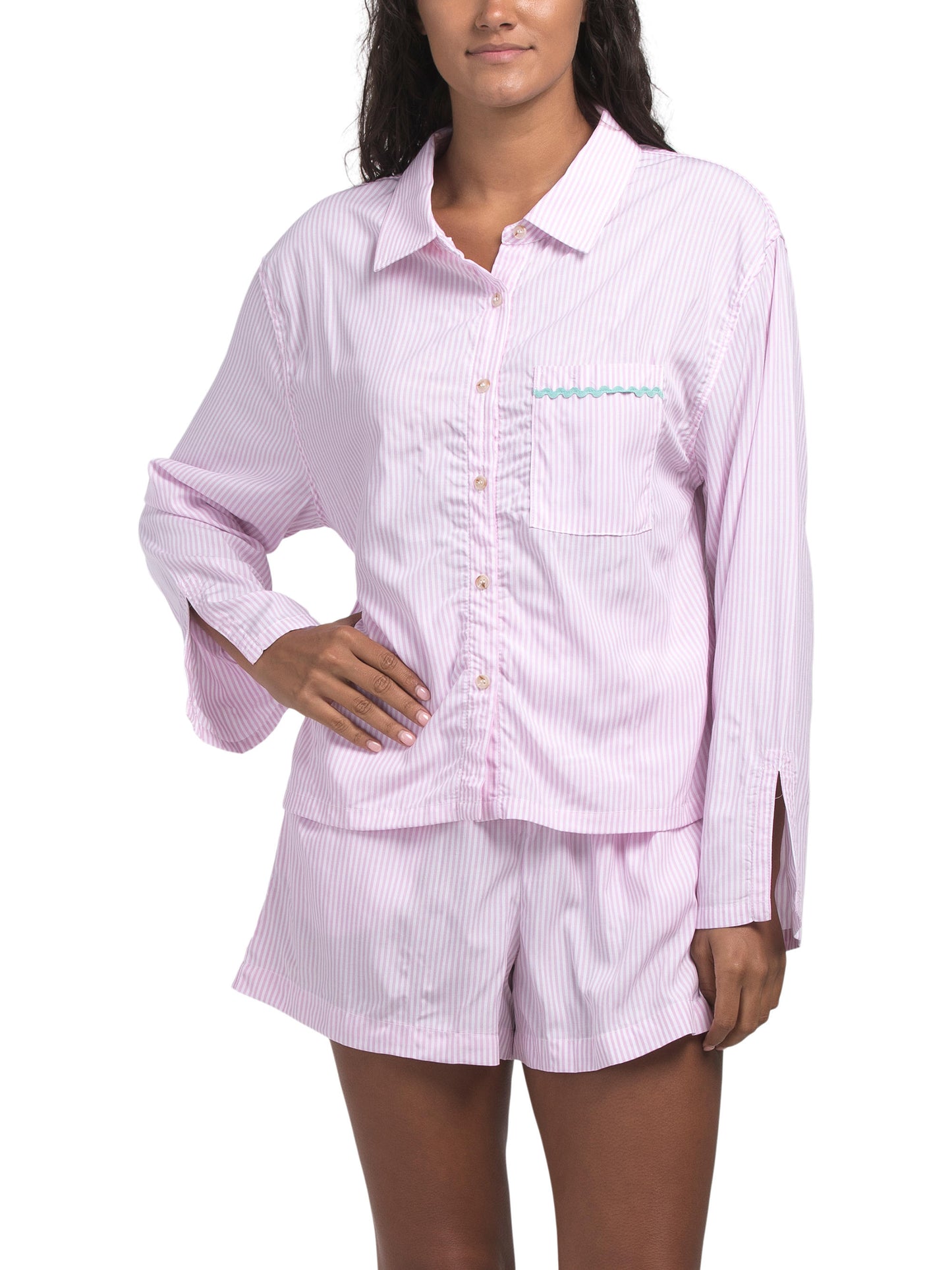 HONEYDEW 2 Parça Awaken Uzun Kollu Qısa Pijama Dəsti