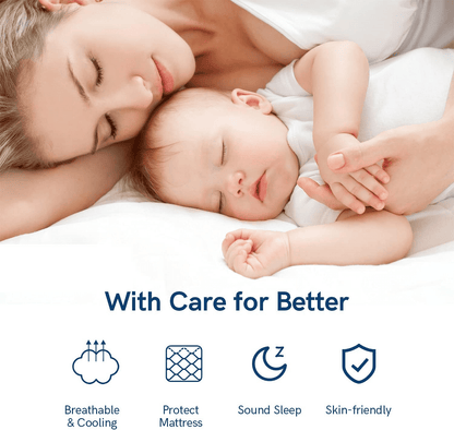 EMONIA 100% 400TC Matras Üstü Kraliçə Ölçüsü Bel Ağrısı Üçün, 900GSM Matras Pedi Yastıq Üstü, Yaqalı Tükəmilləştirilmiş Matras Qoruyucu Örtüyü 8-21" Dərin Elastik Cib ilə, Yumşaq Rahat Nəfəs Keçən (Ağ, Kraliçə) YoxYox