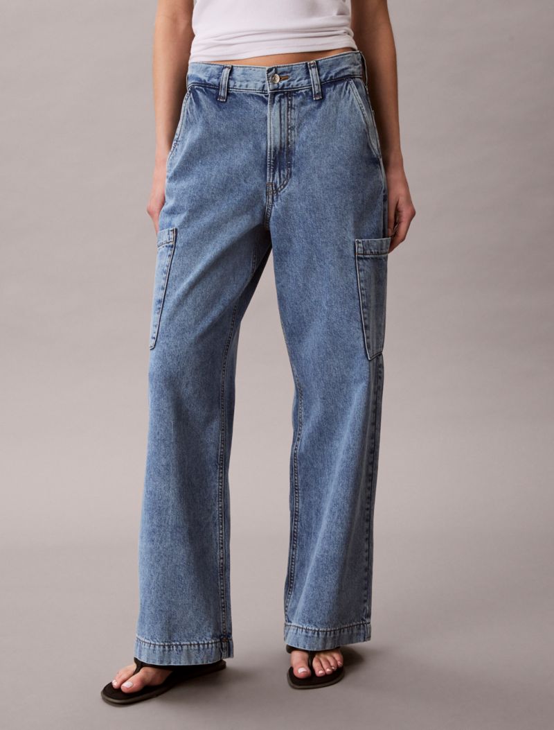 Calvin Klein Denim Rahat Kargo Şalvar